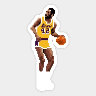 James Worthy Pixel Dribble Sticker